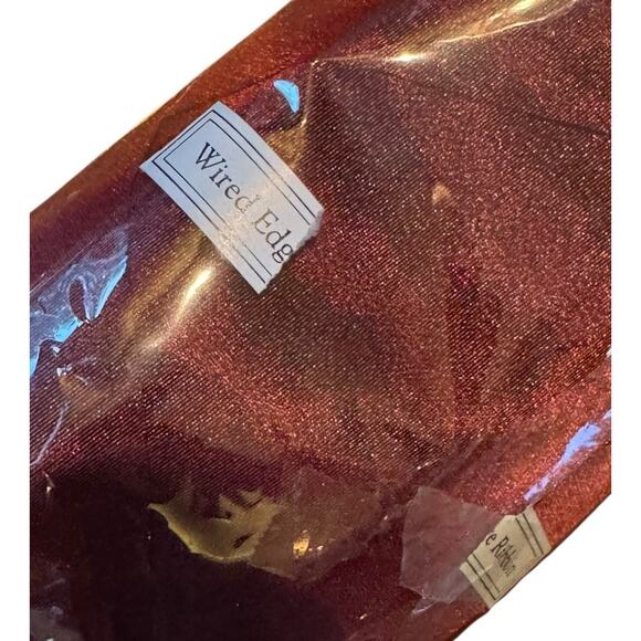 Gold & Red Metallic Wire Edge Ribbon Holiday Christmas Floral Gift Giving READ - Picture 6 of 8